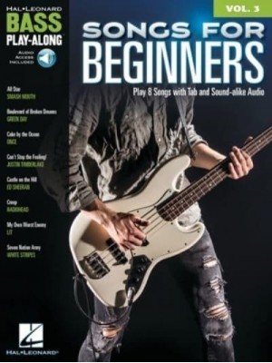 Songs for Beginners: Bass Play-Along Volume 3 - Book With Online Play-Along Audio Tracks