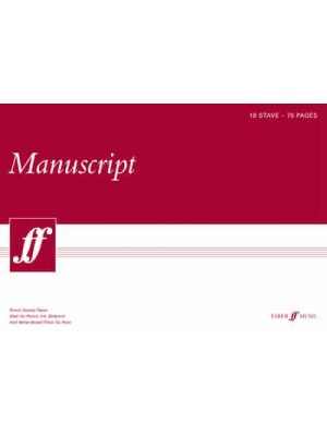 75-Page A3 Manuscript Pad, 18-Stave