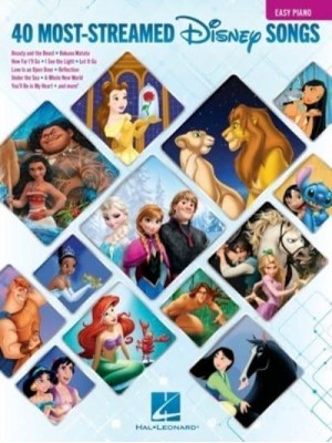The 40 Most-Streamed Disney Songs: Easy Piano Songbook