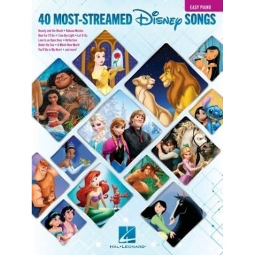The 40 Most-Streamed Disney Songs: Easy Piano Songbook