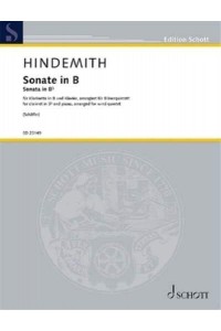 Sonate for Wind Quintet (From Clarinet and Piano) Score and Parts