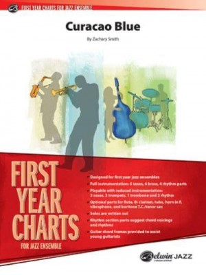 Curacao Blue Conductor Score & Parts - First Year Charts for Jazz Ensemble