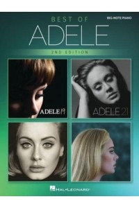 Best of Adele for Big-Note Piano - 2nd Edition: Easy Songbook With Lyrics