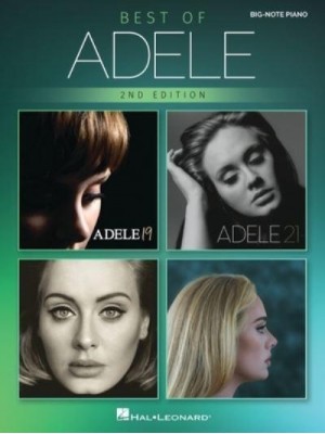 Best of Adele for Big-Note Piano - 2nd Edition: Easy Songbook With Lyrics