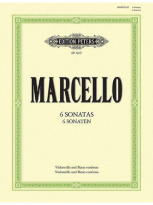 6 Sonatas for Cello and Continuo Continuo Realized for Harpsichord/Piano (Continuo Cello Ad Lib.) - Edition Peters
