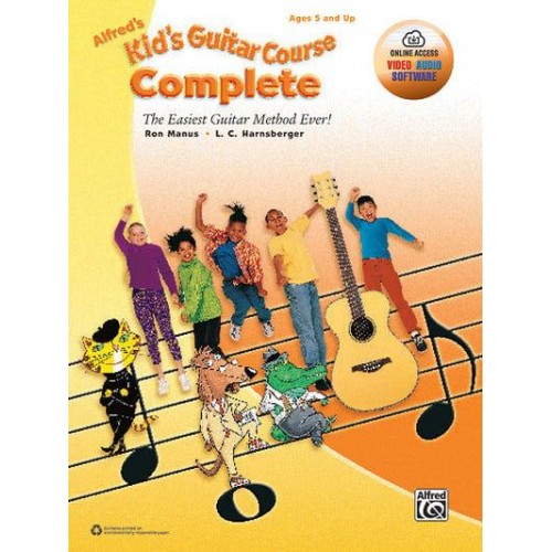 Alfred's Kid's Guitar Course Complete The Easiest Guitar Method Ever!, Book & Online Video/Audio/Software - Kid's Guitar Course