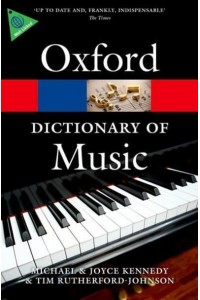 The Oxford Dictionary of Music - Oxford Paperback Reference