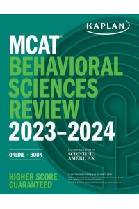 MCAT Behavioral Sciences Review 2023-2024 - Kaplan Test Prep