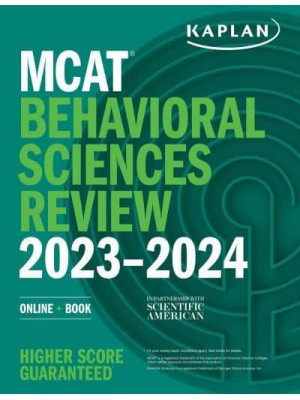 MCAT Behavioral Sciences Review 2023-2024 - Kaplan Test Prep