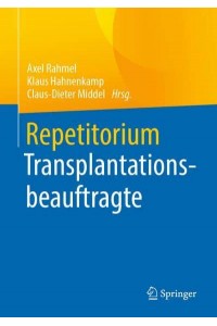 Repetitorium Transplantationsbeauftragte