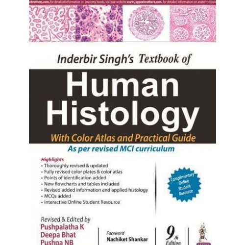 Inderbir Singh's Textbook of Human Histology With Colour Atlas and Practical Guide