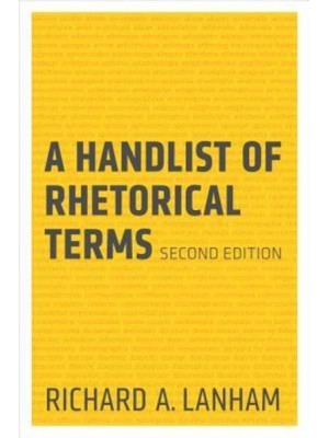 A Handlist of Rhetorical Terms