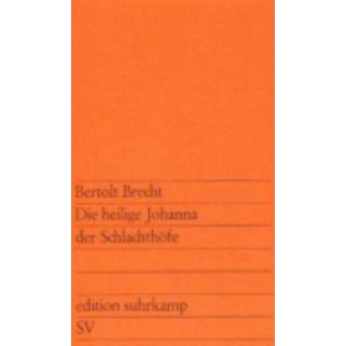 Die Heilige Johanna Der Schlachthofe