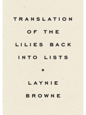 Translation of the Lilies Back Into Lists