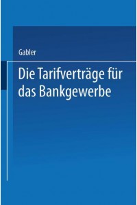 Die Tarifvertrage Fur Das Bankgewerbe