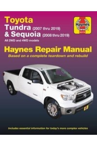 Toyota Tundra (2007 Thru 2019) and Sequoia (2008 Thru 2019) All 2Wd and 4WD Models