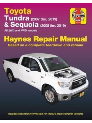 Toyota Tundra (2007 Thru 2019) and Sequoia (2008 Thru 2019) All 2Wd and 4WD Models