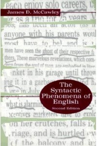 The Syntactic Phenomena of English
