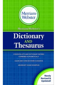Merriam-Webster's Dictionary and Thesaurus