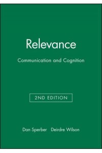 Relevance Communication and Cognition