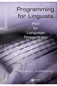 Programming for Linguists Perl for Language Researchers