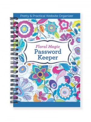 Floral Magic Password Keeper Pretty & Practical Website Organizer