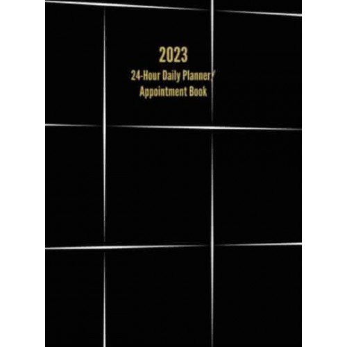2023 24-Hour Daily Planner/ Appointment Book Dot Grid Design (One Page Per Day)