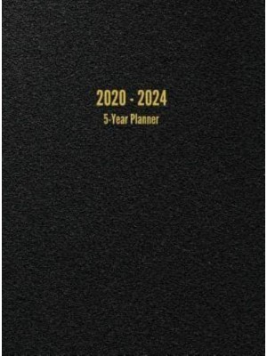 2020 - 2024 5-Year Planner: 60-Month Calendar (Black)