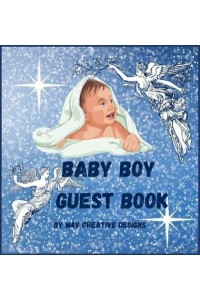 Baby Boy Guest Book Adorable Baby Boy Guest Book for Baby Shower or Baptism.