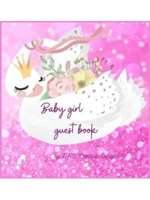 Baby Girl Guest Book Adorable Baby Girl Guest Book for Baby Shower or Baptism