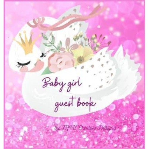 Baby Girl Guest Book Adorable Baby Girl Guest Book for Baby Shower or Baptism
