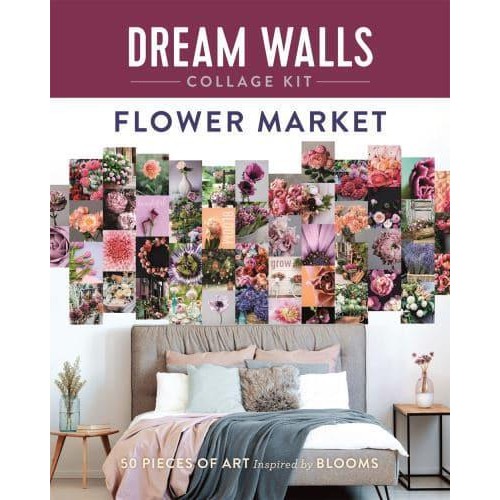 Dream Walls Collage Kit: Flower Market 50 Pieces of Art Inspired by Blooms