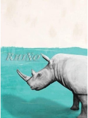RhiNo Large Blank Notebook - Blinkies