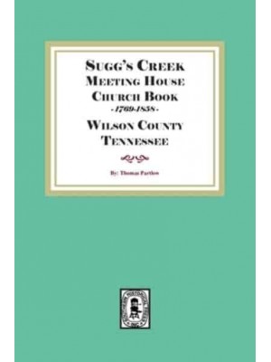 Sugg's Creek Church Book