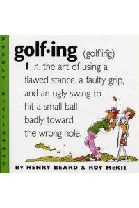Golfing A Duffer's Dictionary