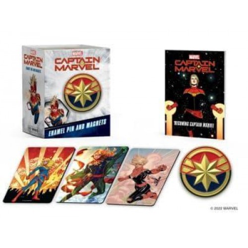 Marvel: Captain Marvel Enamel Pin and Magnets - RP Minis