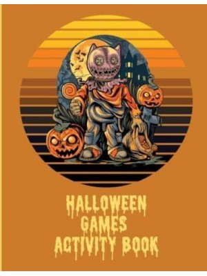 Halloween Games Activity Book For Kids: For Teens Holiday Matching Word Scrambles