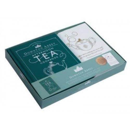 The Official Downton Abbey Afternoon Tea Cookbook Gift Set [Book ] Tea Towel] - Downton Abbey Cookery