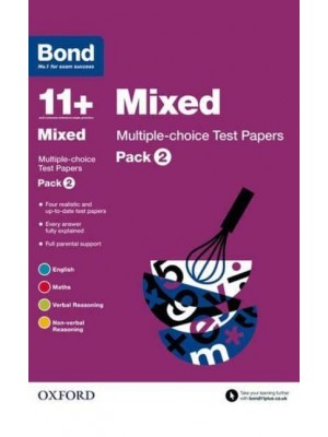 Bond 11+. Pack 2 Mixed - Multiple Choice Test Papers