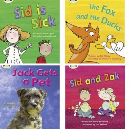 Learn to Read at Home With Bug Club Phonics: Pack 3 (Pack of 4 Reading Books With 3 Fiction and 1 Non-Fiction) - Phonics Bug