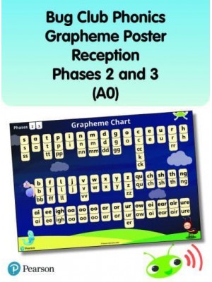 Bug Club Phonics Grapheme Poster Reception Phases 2 and 3 (A0) - Phonics Bug