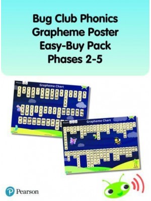 Bug Club Phonics Grapheme Poster Easy-Buy Pack Phases 2-5 - Phonics Bug