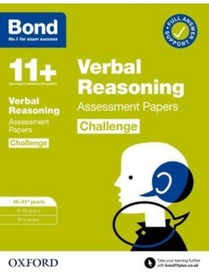 Bond 11+: Bond 11+ Verbal Reasoning Challenge Assessment Papers 10-11 Years