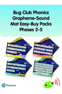 Bug Club Phonics Grapheme-Sound Mat Easy-Buy Packs Phases 2-5 - Phonics Bug