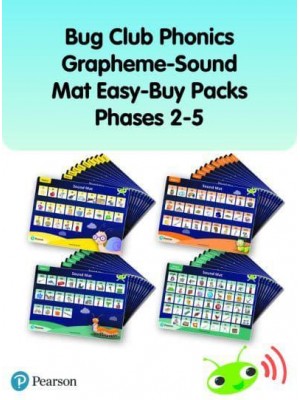 Bug Club Phonics Grapheme-Sound Mat Easy-Buy Packs Phases 2-5 - Phonics Bug