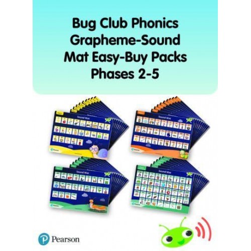 Bug Club Phonics Grapheme-Sound Mat Easy-Buy Packs Phases 2-5 - Phonics Bug