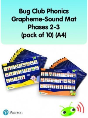 Bug Club Phonics Grapheme-Sound Mats Phases 2-3 (Pack of 10) (A4) - Phonics Bug