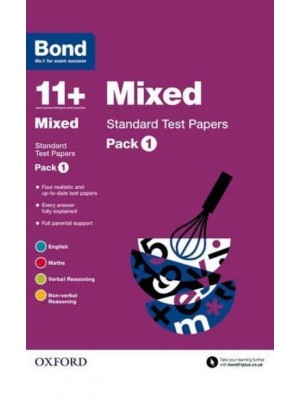 Bond 11+. Pack 1 Mixed - Standard Test Papers