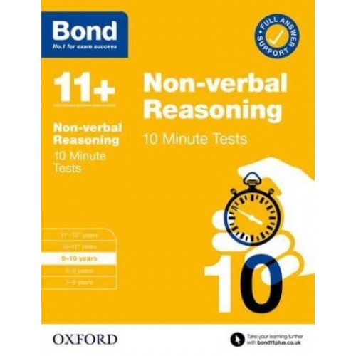 Bond 11+: Bond 11+ 10 Minute Tests Non-Verbal Reasoning 9-10 Years