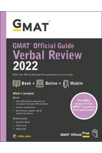 GMAT Official Guide Verbal Review 2022 Book + Online Question Bank